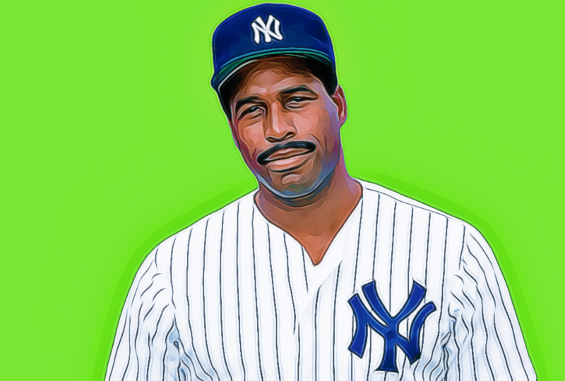 New York Yankees Dave Winfield (31) during a game from his career