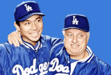 Tommy lasorda hideo nomo los angeles dodgers