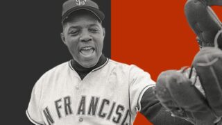 Willie Mays on cover of Baseball Digest