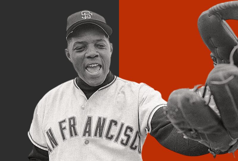 Willie Mays on cover of Baseball Digest