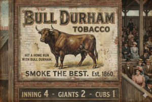 Bull durham ballpark advertisement bullpen term baseball