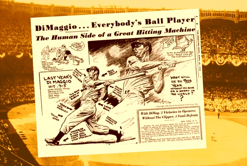 Dimaggio sporting news 1948 yankee stadium